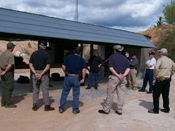 Pistol Instructor candidates learn how to do a range safety briefing.